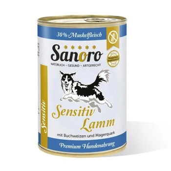 Sanoro Sensitiv Lamm Mit BIO-Gemüse 12x400g 1 Sanoro Sensitiv Lamm Mit BIO-Gemüse 12x400g