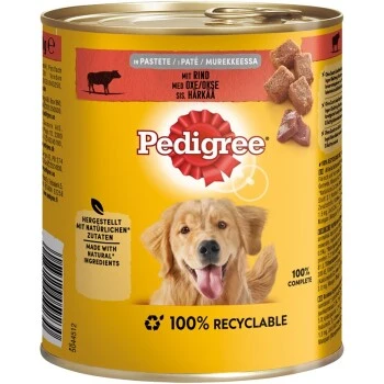 Pedigree Dose Mit Rind In Pastete 12x800g