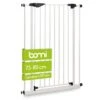 Bomi Türschutzgitter Extrahoch 107 Cm - Mira 73-81 Cm In Weiß Für Hunde & Katzen