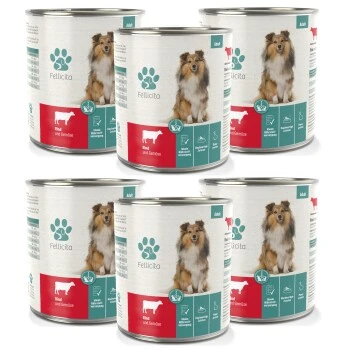 Fellicita Rind & Gemüse 6x 400g 2 Fellicita Rind & Gemüse 6x 400g – Bild 2