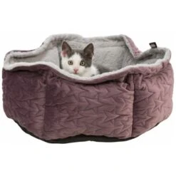 Trixie Bett Estelle Samt-Optik ø 50 Cm Beere/ Grau -Ruffweal Verkaufe b51f36345577ef3304e3dfb6d7a4b2aeaa269caa 1378629 de DE Trixie 8