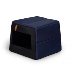 Rexproduct Up And Down Quadratischer Eingang 2 In 1 Hundehütte Marineblau XXL